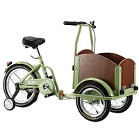 Streamdale Furniture Foldable Tricycle for Kids Ages 6-12,Mini Cargo Bike, Pet Bike, Reverse Tricycle, Outdoor Parent