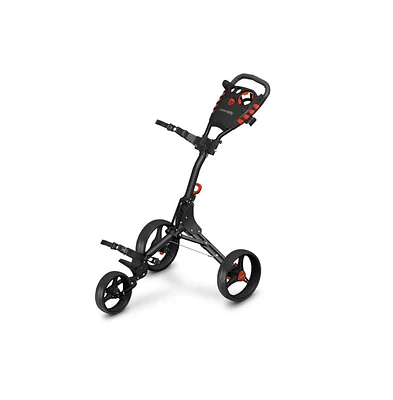 SereneLife Foldable 3-Wheel Golf Push Cart with Scorecard and Cup Holder