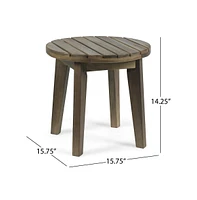 Outdoor 3-Piece Wood Patio Seating Set