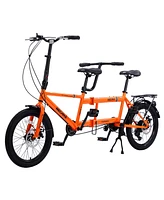 Simplie Fun Tandem bike, 20inch wheels, 2-seater, shimano 7speed, foldable tandem adult beach cruiser