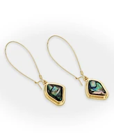 Robert Lee Morris Soho Abalone Molten Dangle Earrings