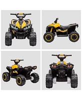 Streamdale Furniture 12V Kids Atv Quad Car with Forward & Backward Function, Four Wheeler for Kids with Wear-Resistant Wheels, Music, Electric Ride