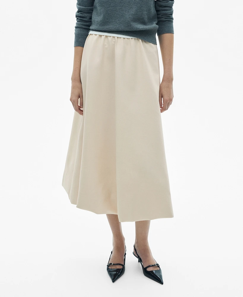 Mango Women's Flared Midi-Skirt