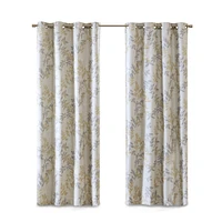 Printed Botanical Blackout Curtain Panel