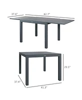 Streamdale Furniture Extendable Outdoor Dining Table, 41"