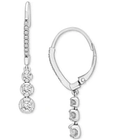 Diamond Drop Earrings (1/2 ct. t.w.) in 10k White Gold, Created for Macy's