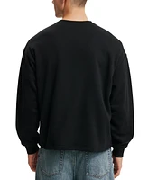 Cotton On Men's Box Fit Graphic Crew Sweatshirt