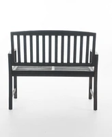 Simplie Fun Loja Bench: Durable Acacia Wood Bench For Outdoor Comfort And Style