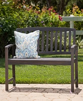 Streamdale Furniture Loja Bench: Durable Acacia Wood Bench For Outdoor Comfort And Style