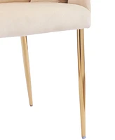 Streamdale Furniture Luxury Handmade Accent Chair with Gold Legs