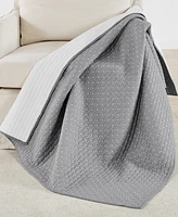 Levtex Cross Stitch Reversible Quilted Throw, 50" x 60"