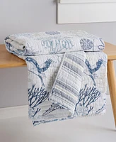 Levtex Serena Sea Reversible Quilted Throw, 50" x 60"