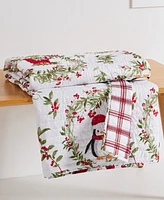 Levtex Merry Bright Pine Plaid Reversible Quilted Throw, 50" x 60"