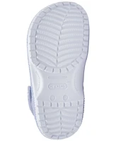 Crocs Little Girls Glitter Sea Classic Clogs from Finish Line