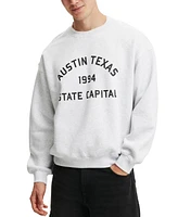 Cotton On Men's Box Fit Graphic Crew Sweatshirt