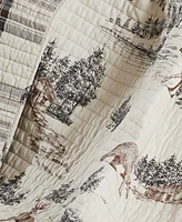 Levtex Lodge Toile Reversible Quilted Throw, 50" x 60"