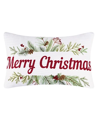 Levtex Merry Bright Pine Plaid Printed Decorative Pillow, 12" x 20"