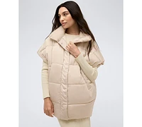 Kenneth Cole Women's Quilted Oversized Tapered Vest Jacket