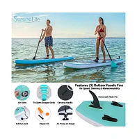 SereneLife Free-Flow Inflatable Sup, Stand-Up Paddle-Board (10.5 ft.)