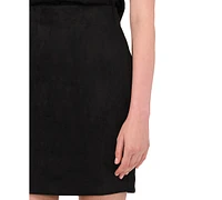 Parker Women's Solid-Color Pull-On Pencil Mini Skirt