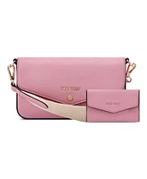 Nine West Peaches Small Crossbody Flap Bag and Card Case