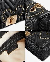 I.n.c. International Concepts Soft Small Ajae Quilted Studded Heart Shoulder Bag, Created for Macy's