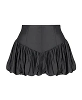 Nocturne Women's Taffeta Mini Skirt