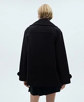 Mango Women's Double-Breasted Wool Coat