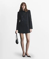 Mango Women's Double-Breasted Coat