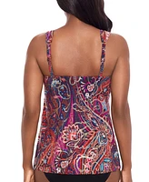 Miraclesuit Women's Dynasty Dazzle Underwired Tankini Top