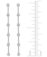 3-Pc. Set Diamond Station Collar Necklace, Bracelet & Linear Drop Earrings (1/5 ct. t.w.) in Sterling Silver