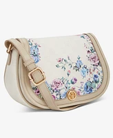 Giani Bernini Winter Floral Small Saddle Crossbody, Created for Macy's