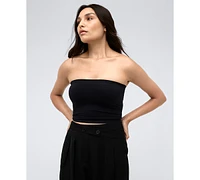 Kenneth Cole Women's Seamless Cropped Tube Top