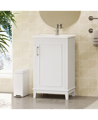 20" Vanity Cabinet with Basin and Soft-Close Door