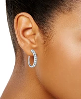 Forever Grown Diamonds Lab-Grown Diamond Hoop Earrings (1 ct. t.w.) in Sterling Silver or 14k Gold-Plated Sterling Silver