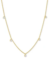 Forever Grown Diamonds Lab-Grown Diamond 5 Drop Necklace (1/4 ct. t.w.) Sterling Silver or 14k Gold-Plated
