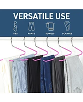 Lifemaster Pcs. of Metal Slack Non-Slip Pants Hangers for Pants, Jeans, Slacks, Blanket, Tablecloth