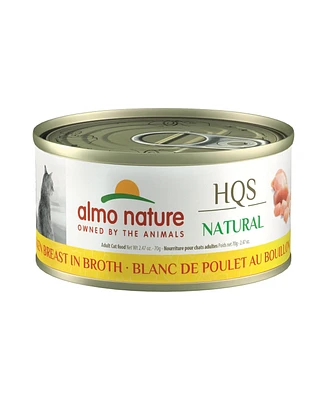 Almo Nature Hqs Natural Cat 24pk (2.47oz): Chicken Breast In Broth