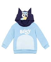 Bluey Bingo Dad Mom Fleece Matching Family Cosplay Pullover Hoodie Infant to Little Kid