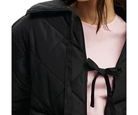 Cotton On Women's Quilted Tie Up Jacket