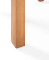 Simplie Fun Acacia Wood Slat-Top Side Table: Minimalist Elegance For Outdoor Spaces