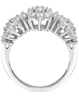 Diamond Flower Cluster Ring (1 ct. t.w.) in 14k White Gold