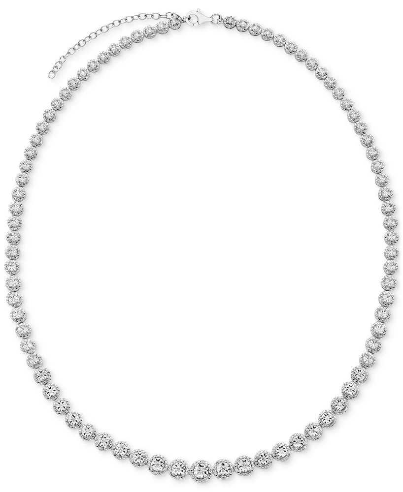 Diamond Collar Necklace (1/2 ct. t.w.) in Sterling Silver, 16-1/2" + 2" extender