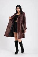 Furniq Uk Women's Cropped Leather Jacket, Created for Macy's