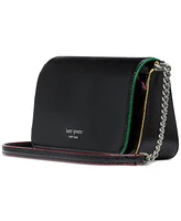 kate spade new york Devin Glitter Edge Saffiano Flap Chain Wallet