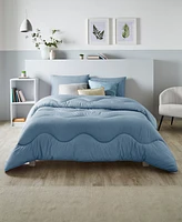 Night Lark Coverless Linen Comforter, Twin