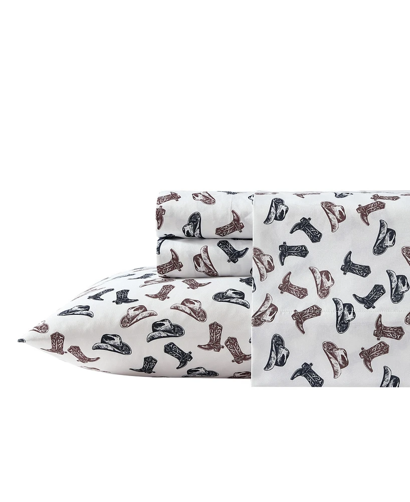 Closeout! Wrangler Microfiber 3-Pc. Sheet Set, Twin