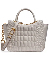 Donna Karan New York Jericho Quilted Croc Leather Crossbody