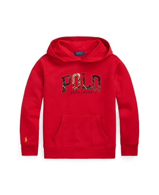 Polo Ralph Lauren Big Boys Plaid-Logo Fleece Hoodie