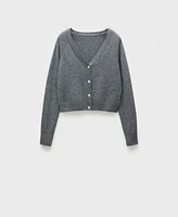 Mango Women's Buttons Detail Wool Cardigan